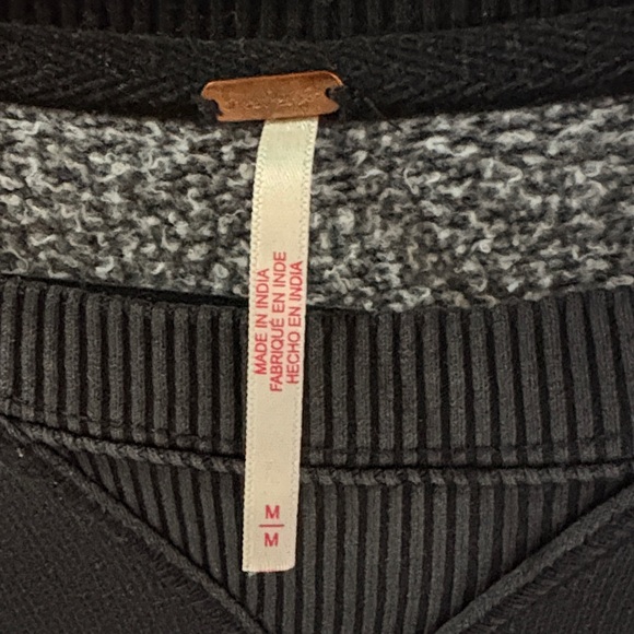 Free People Black and Gold Embellished Sweatshirt - Picture 6 of 12